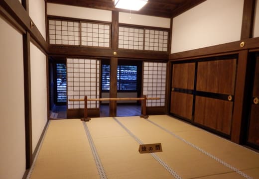 Tatami audience hall inside the Honmaru Goten palace of Kawagoe Castle