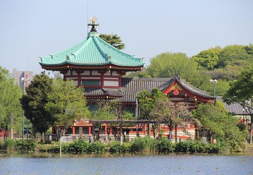 Bentendo hall on Shinobazu Pond in Ueno Park